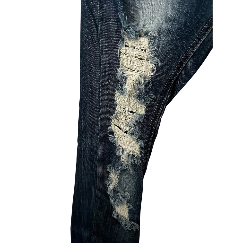 Machine Distressed Jeans Size 7 - Picture 3 of 9